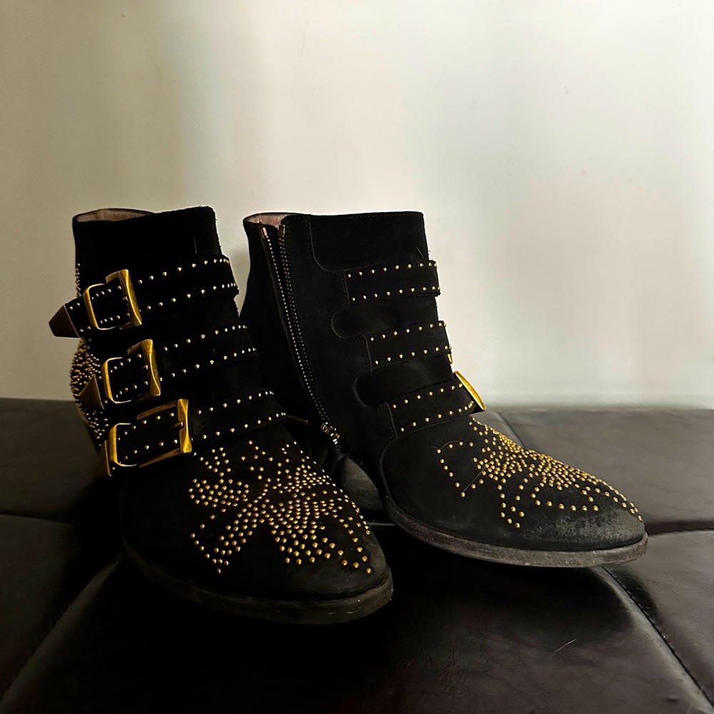 Chloe Susanna Western boots in black suede